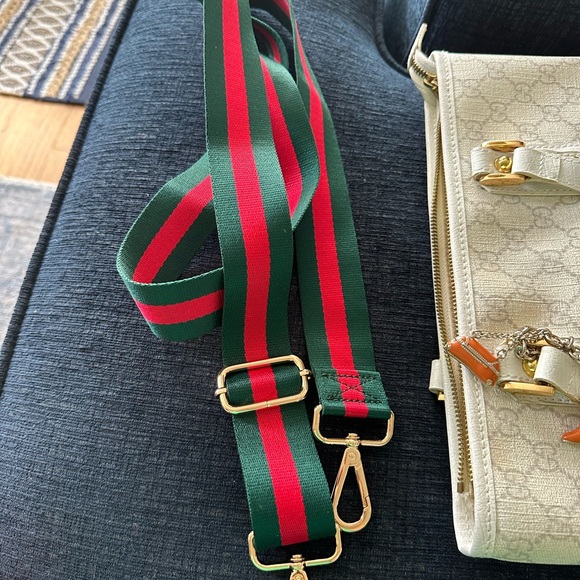 Gucci Cream and Green Tote Bag - Picture 15 of 15